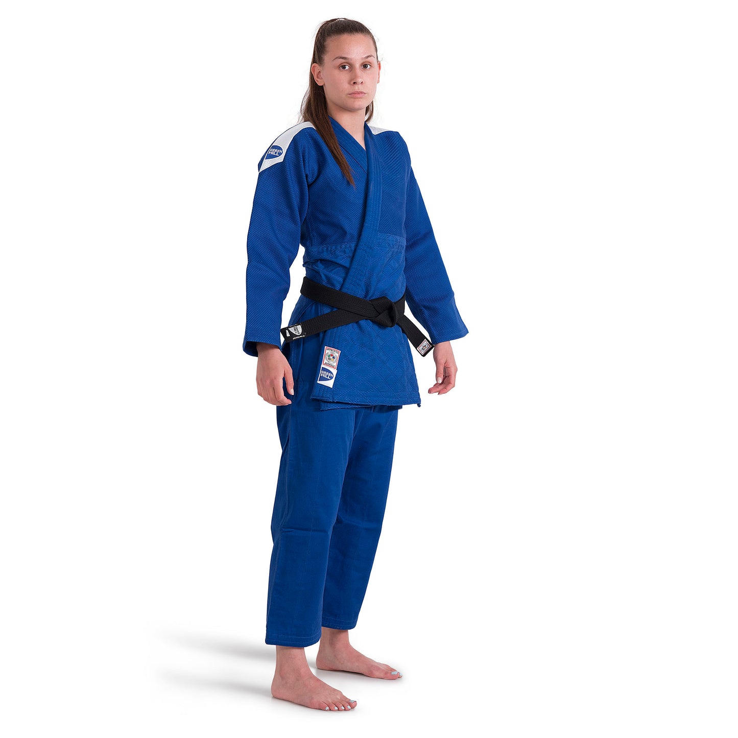 Judogi IJF 750g/m2 Blu con Banda Rules 2025