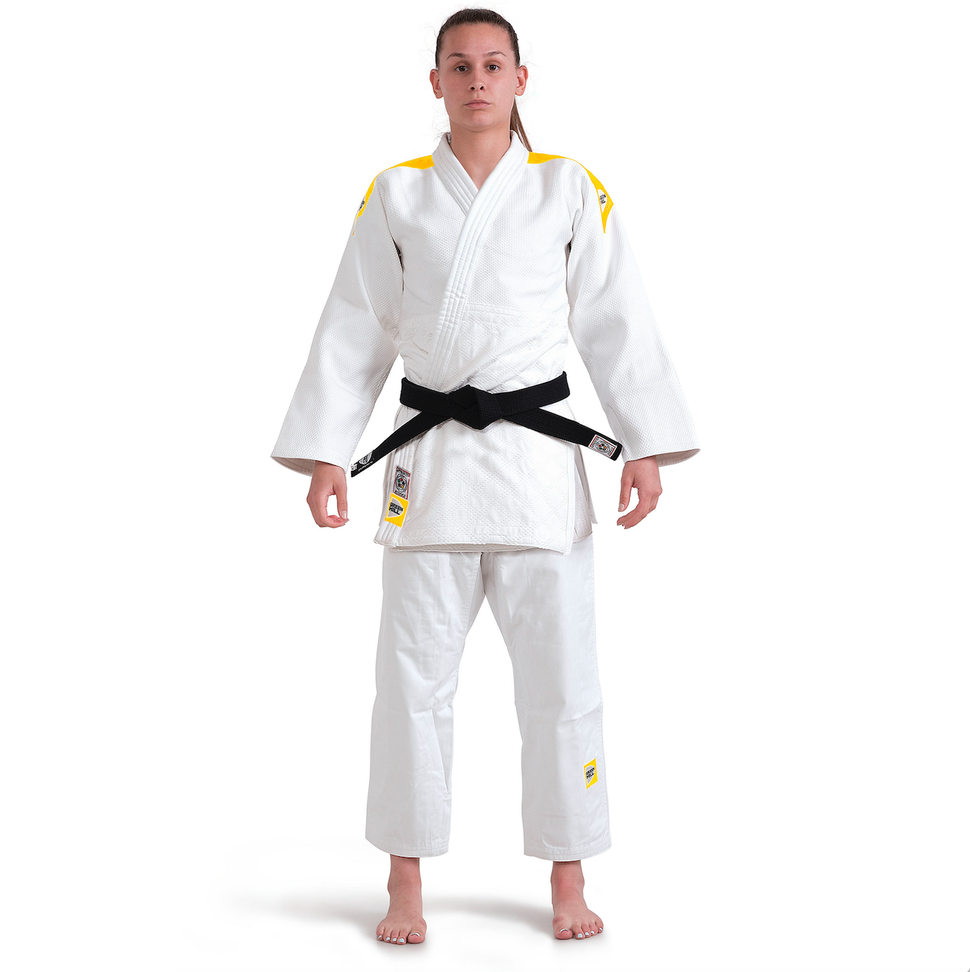 Judogi IJF 750g/m2 Bianco con Banda Rules 2025