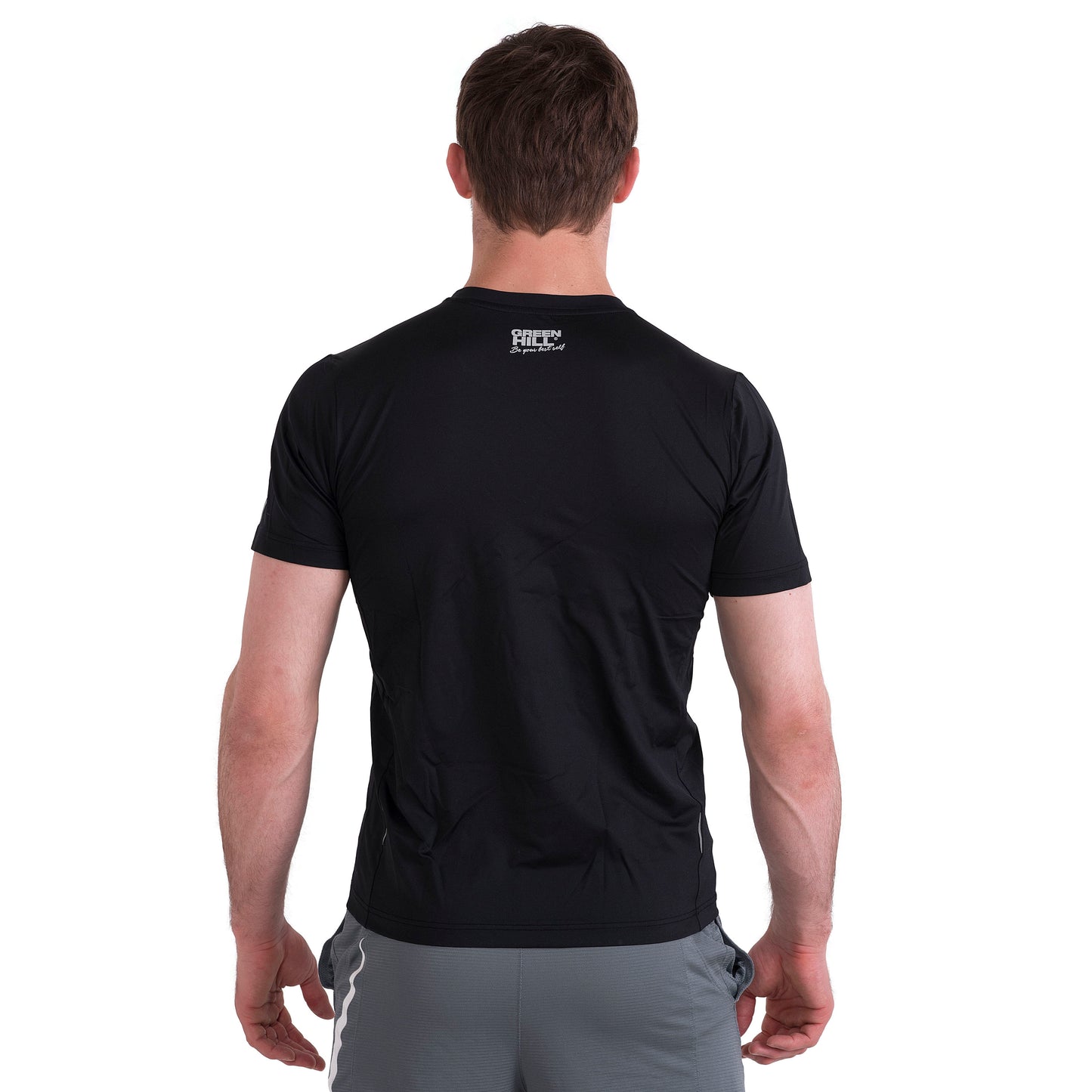 Maglia Dry Fit manica corta Uomo Nera