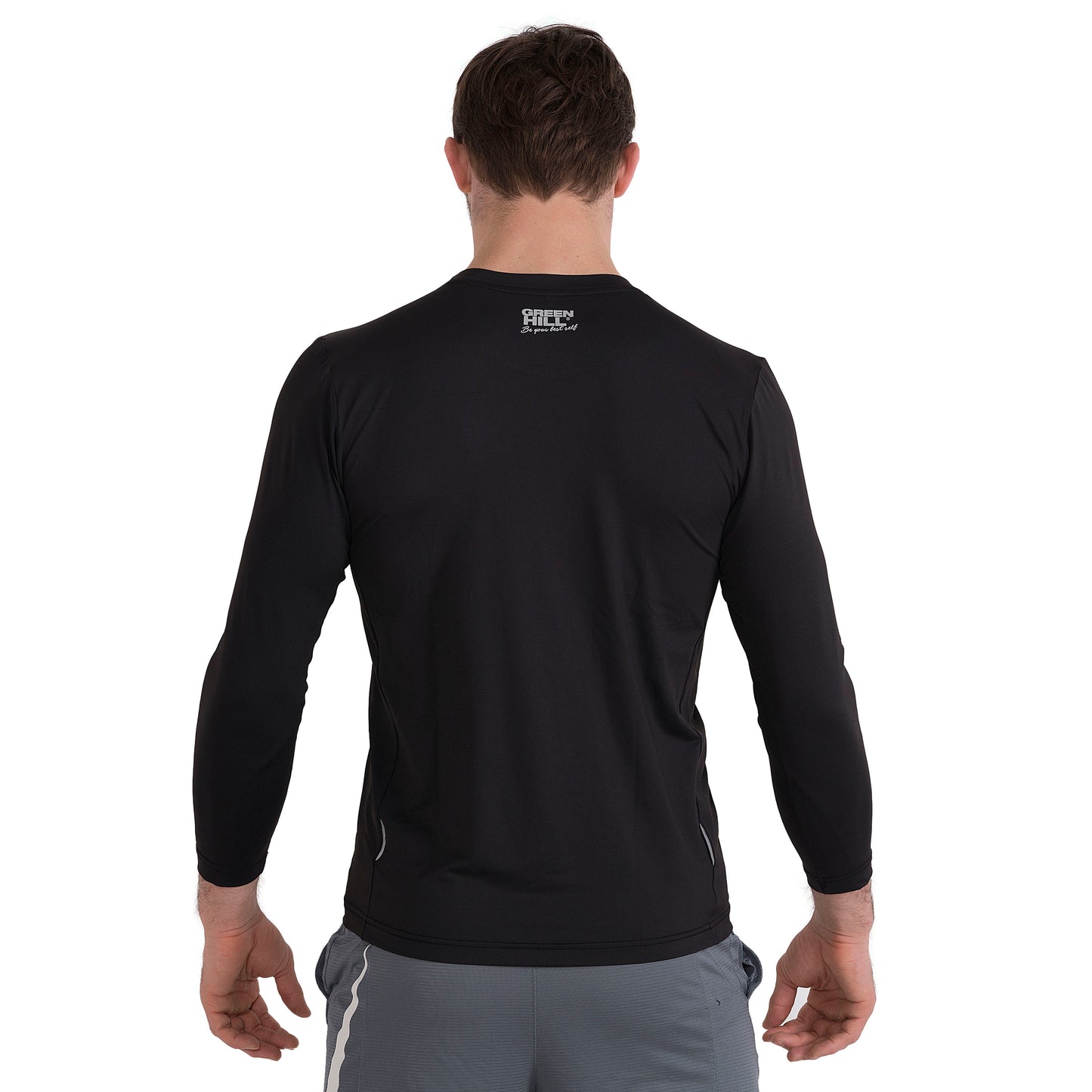 Maglia Dry Fit manica lunga Uomo Nera