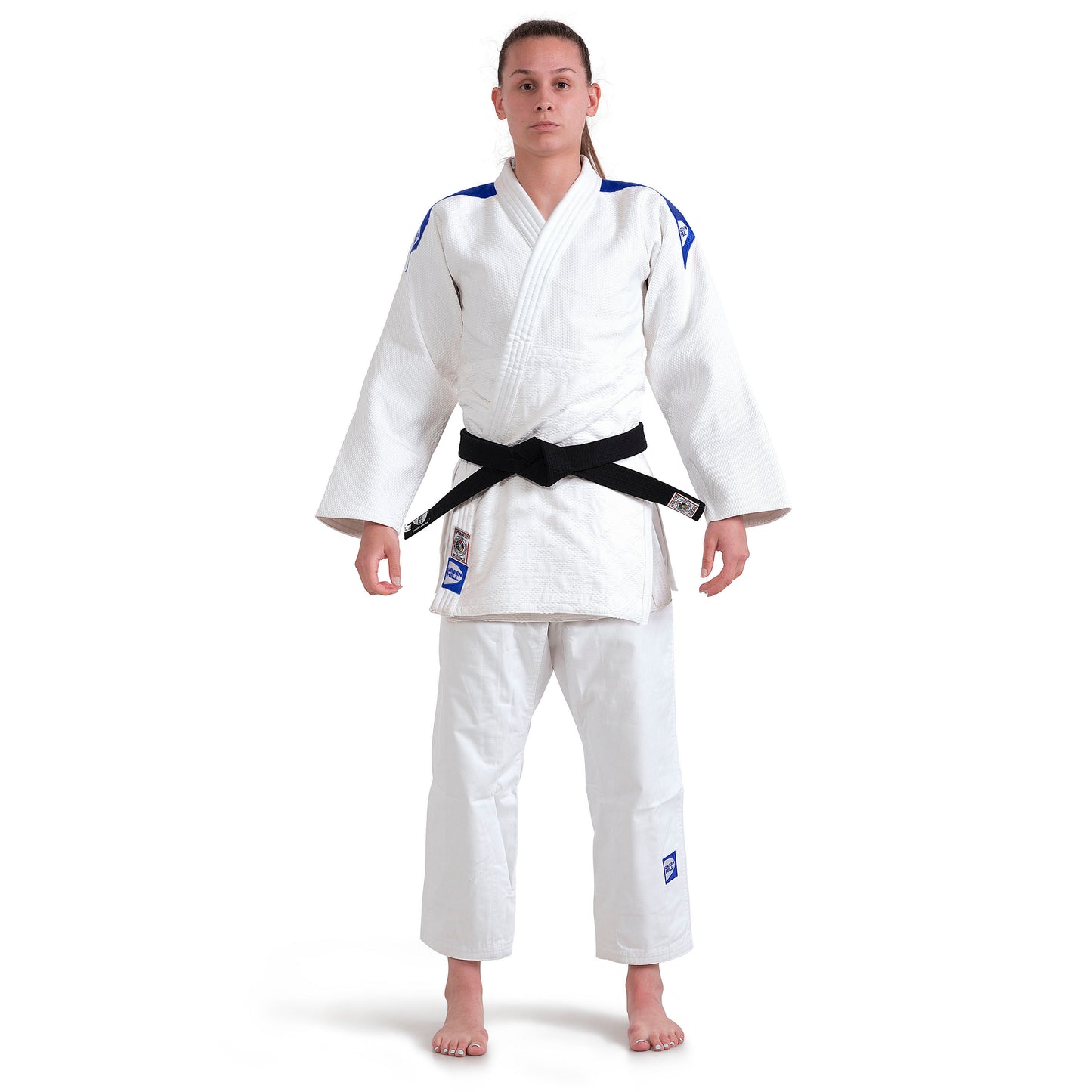 Judogi IJF 750g/m2 Bianco con Banda Rules 2025