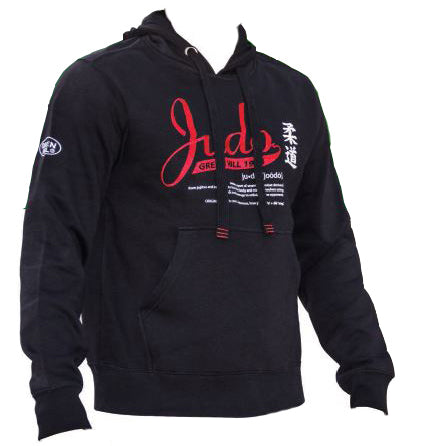 Felpa Judo nero-rossa unisex