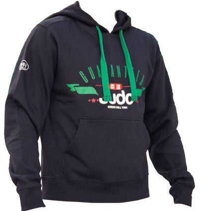 Felpa Judo nera-verde unisex