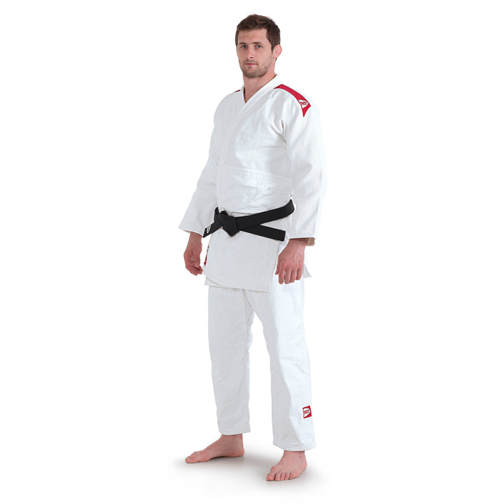 Pantaloni Judo Green Hill IJF Approved – 100% Cotone Rinforzato, Nuova Vestibilità, Bianco Con Logo Ricamato