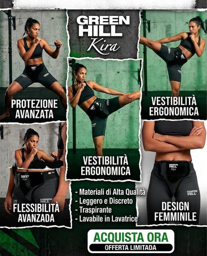 Kyra Protezione Genitale Femminile Professionale per Sport da Combattimento