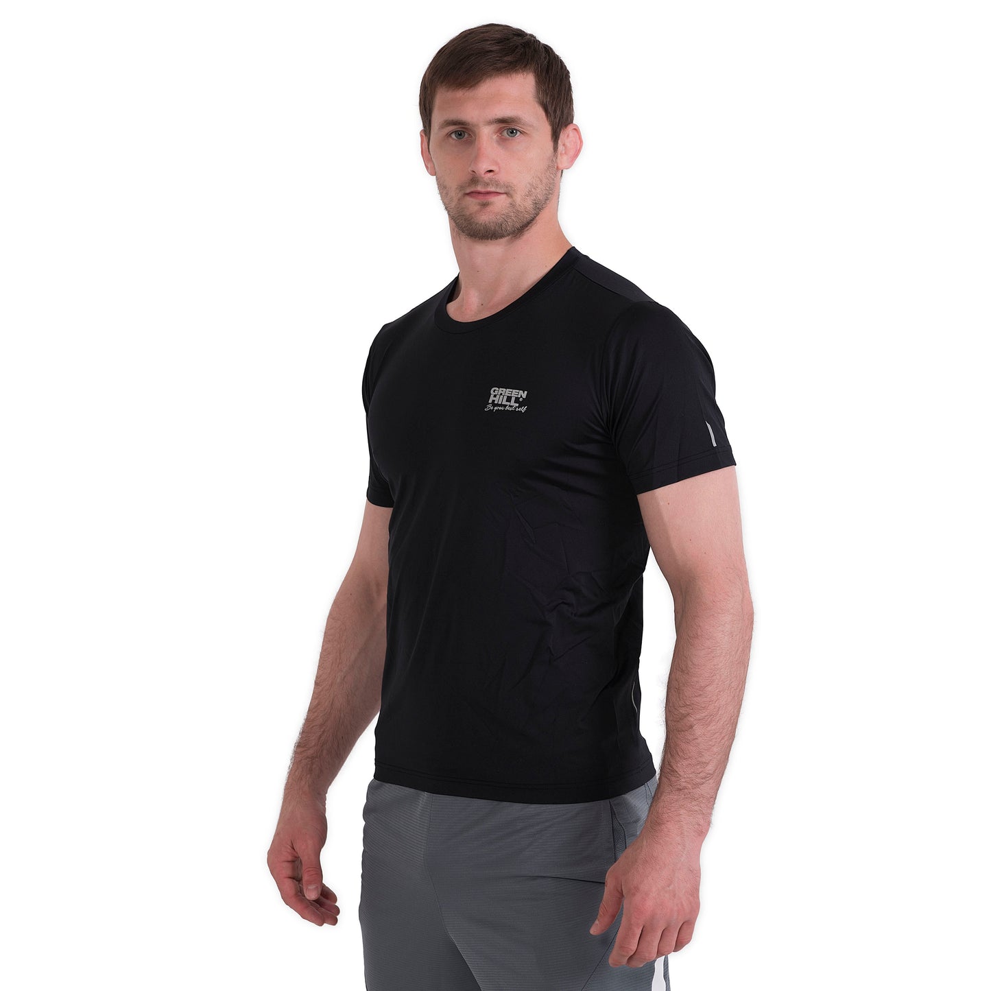 Maglia Dry Fit manica corta Uomo Nera – Green Hill Italia