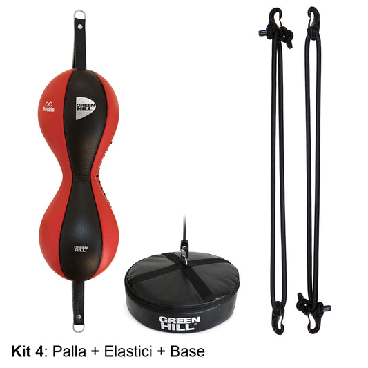 Palla tesa Double con Elastici e Base